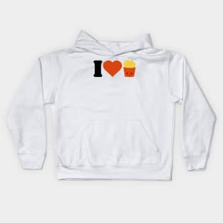 I love french fries Kawaii design Kids Hoodie